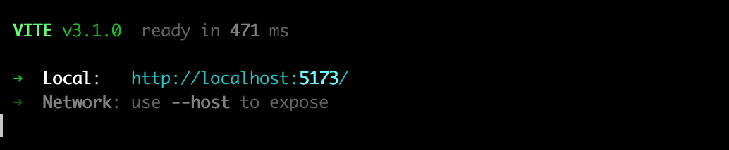 VITE starting vue app VITE starting vue app